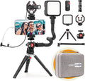 Smartphone Video Vlogging Kit Metal Microphone Light Tiktok YouTube Podcast by USKEYVISION