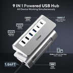 USB C Hub, INTPW 9-in-1 USB C Hub Multiport Adapter - Image 2