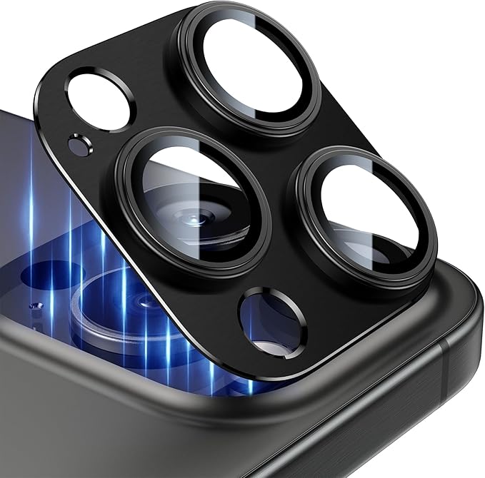 Esanik Upgrade 2 Pack for iPhone 16 Pro/iPhone 16 Pro Max Camera Lens Protector by Esanik