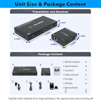J-Tech Digital HDMI Extender Splitter 1x4 Over Single Cat5e/6 Ethernet Cable Up - Image 9