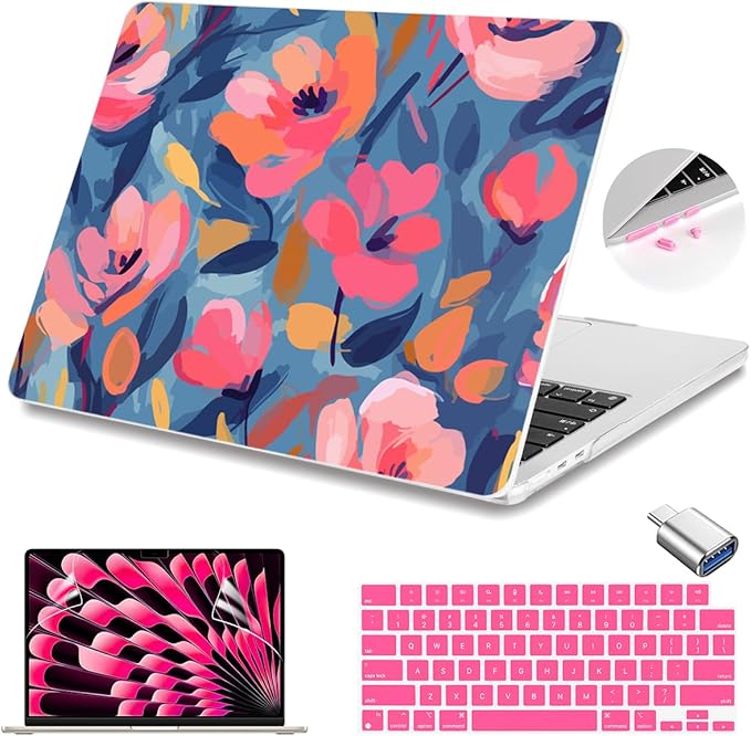 Teryeefi Compatible with M3 M4 M2 MacBook Air 15 inch Case 2025 2024 2023 by Teryeefi