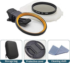 52mm Clip-on CPL Phone Camera Lens Filter, Polarized Camera Lens CPL Filter - Image 6