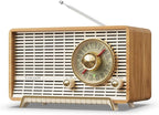 YOWGULF AM FM Radio Classic Retro Wood Table Radio Bluetooth Speakers Radios by YOWGULFAMFMRADIO