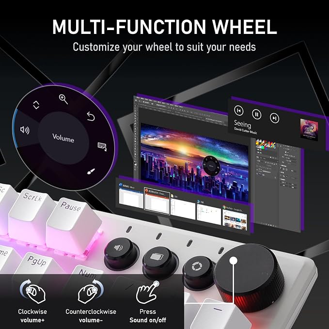 iRocks K74R Wireless RGB Illuminated Mechanical Gaming Keyboard, Hot-Swappable - Image 6