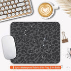 Square Mouse Pad Black Leopard, Personalized Premium-Textured Custom Mouse Mat - Image 3