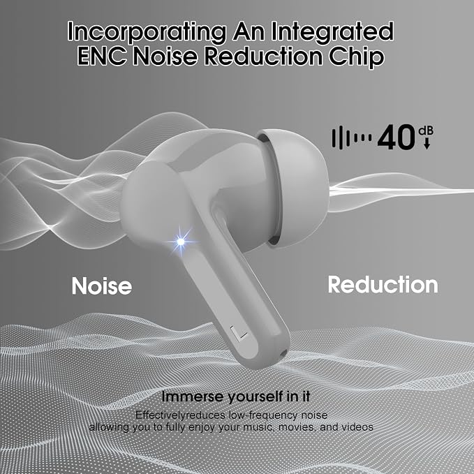 Wireless Earbuds, IP7 Waterproof in Ear Earphones, LED Display Ear buds - Image 3