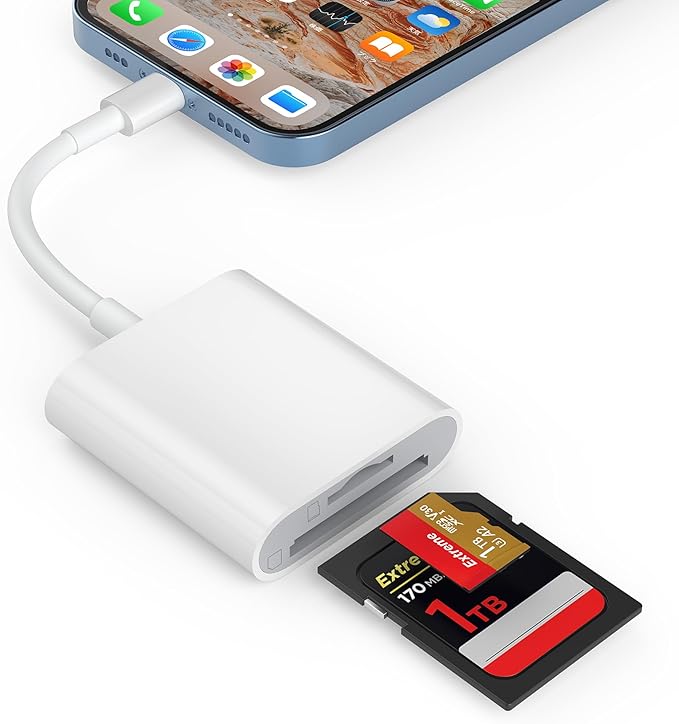 SD Card Reader for iPhone, Memory Card Reader by TIANSONG