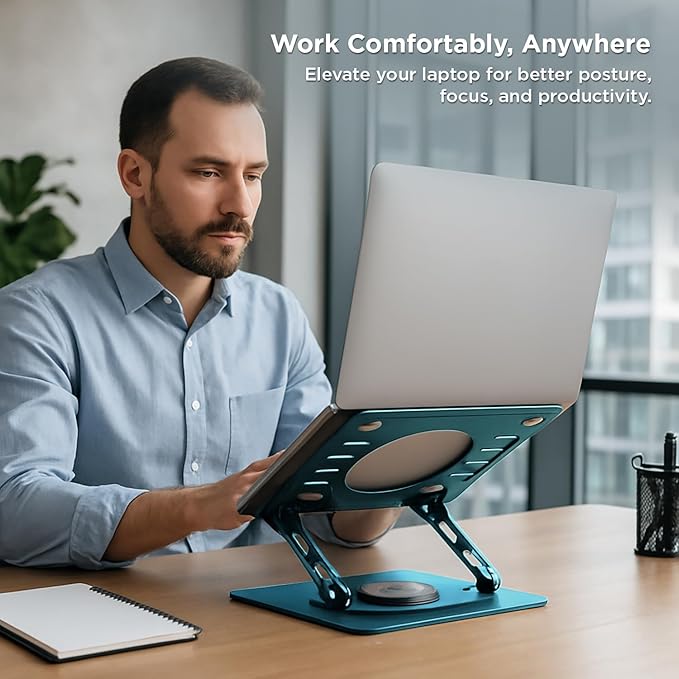 Uncaged Ergonomics Swivel Laptop Stand - Image 4