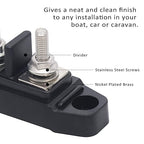 Recoil BBSPG4 Discrete 4 Position Barrier Strip Bus Bar 4 x M5 Studs Terminals - Image 2