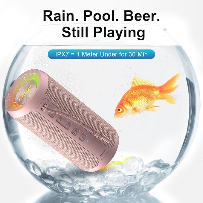 Ortizan Wireless Portable Bluetooth Speaker, IPX7 Waterproof, Dustproof and - Image 3