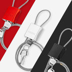 Cable Padlock with 3 Keys | L 1.15ft, D 1/6in Adjustable Steel Cable Lock | - Image 9
