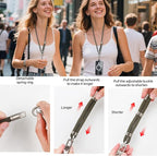 3-in-1 Adjustable Phone Lanyard Crossbody Cell Phone Neck Strap Universal - Image 6