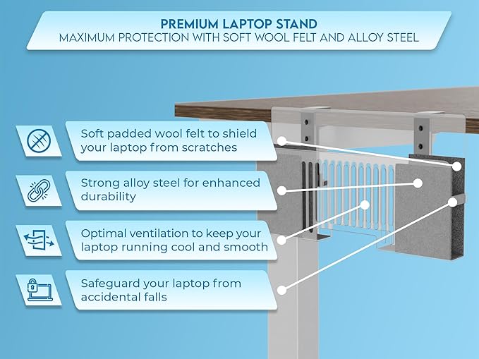 Verticle Side-Mount Laptop Desk Stand fits: - Image 5