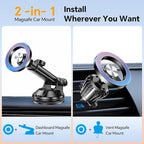 for MagSafe Car Mount【 Windshield + Vent + Dash 】 Magnetic Phone Holder - Image 2