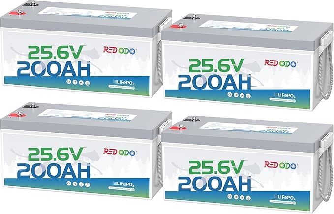 Redodo 24V 200Ah LiFePO4 Lithium Battery, Built in 200A BMS, Max. 5120Wh Energy by PrimeDayRedodoSaveup55