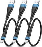 OIITH MFi Certified Short for iPhone Charger Cable 3 Pack 1 Ft, 12 inch for by OIITH