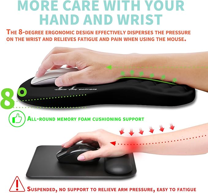 Ergonomic Mouse Pad Wrist Support - Image 4