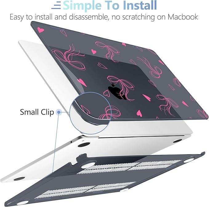 MEEgoodo for M4/M3/M2 MacBook Air 15.3 inch Case 2025 2024 2023, Case Fit Model - Image 5