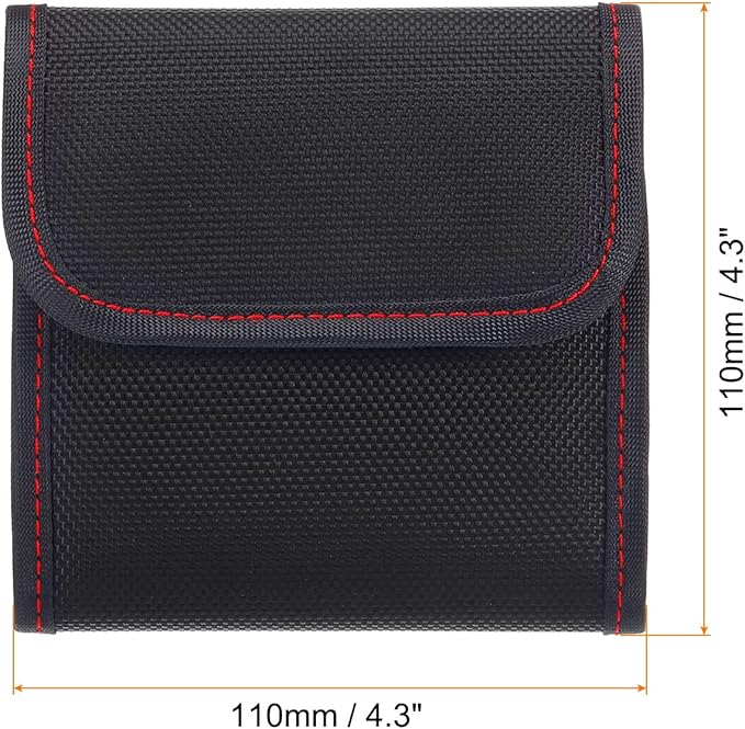 PATIKIL Lens Filter Case, 3-Pocket Camera Filter Case Portable Lens Filter - Image 2