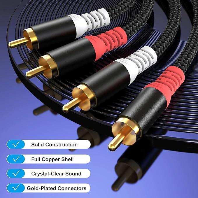 HOSONGIN RCA Audio Cable 25FT - Image 4
