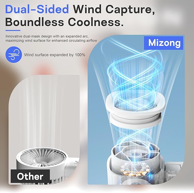 Personal Handheld Fan, Portable 3-in-1 High-Speed Turbo Fan - Image 8