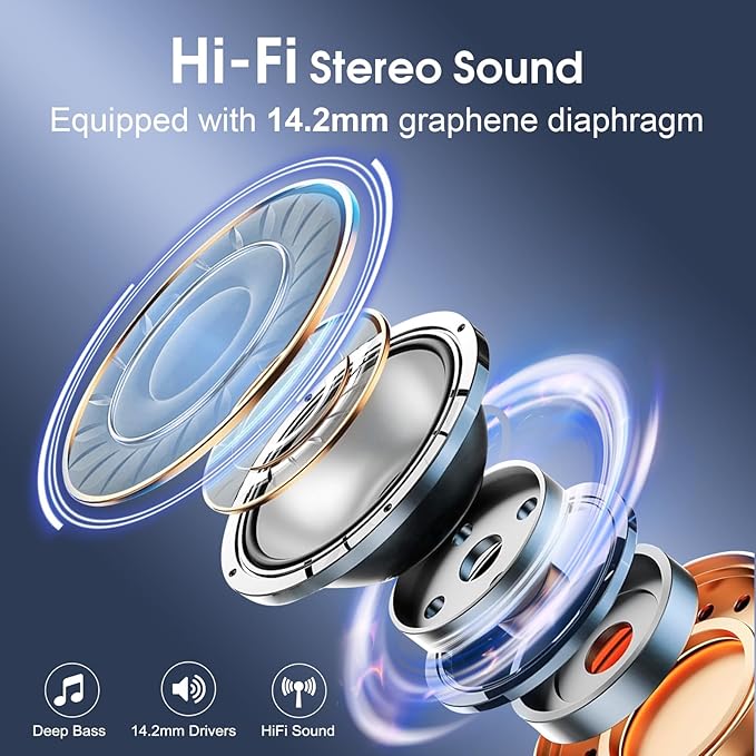 Wireless Earbuds 75hrs Bluetooth 5.4 Headphone Sport, 2026 Bluetooth Earbuds - Image 3