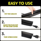 Pangda 30 FT Floor Cable Cover Heavy Duty Cord Cover Protector Power Cable - Image 5