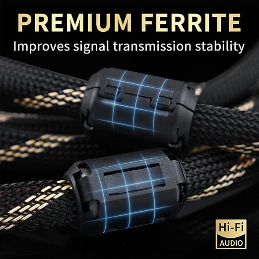 10 AWG Audiophile HiFi Speaker Audio Cable–4N OFC Core, 24K Gold-Plated Banana - Image 3
