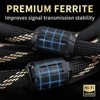 12 AWG Audiophile HiFi Speaker Audio Cable–4N OFC Core, 24K Gold-Plated Banana - Image 3