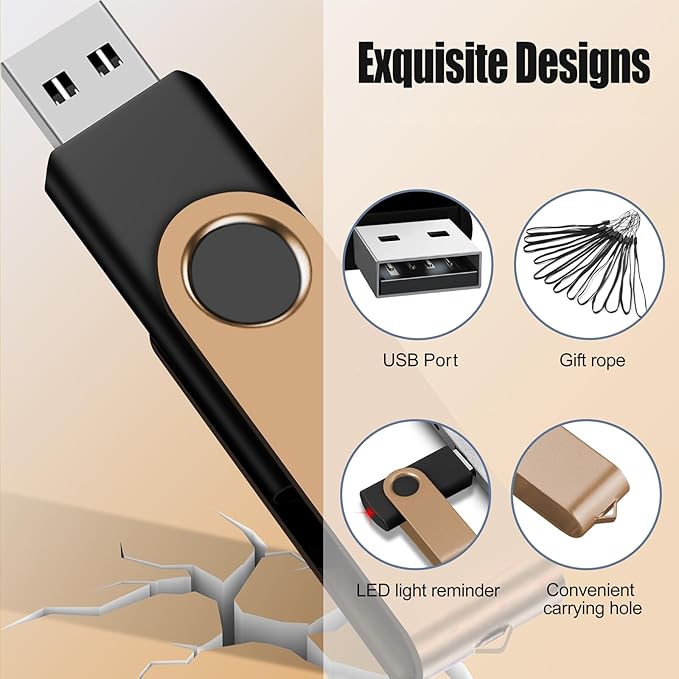 EASTBULL 4GB USB Flash Drive Bulk Thumb Drives 50 Pack - Image 3