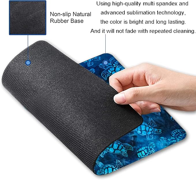 Mouse Pad, Animal Mouse Pad Custom Design, Square Waterproof Mouse Pad Non-Slip - Image 2