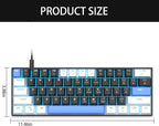 60% Mechanical Gaming Keyboard, Detachable Type-C Cable Mini Keyboard - Image 8