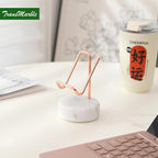 Marble Phone Stand with Metal Holder, Charging Available While Using, Swipe Up - Image 5