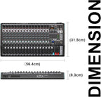 16 Channel Professional Audio Mixer, Mixing Console - Image 8