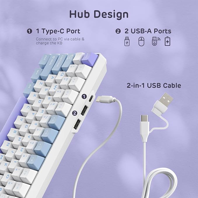 RK ROYAL KLUDGE RK96 RGB Limited Ed, 90% 96 Keys Wireless 3-Mode - Image 4
