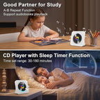 Gueray CD Player Portable Bluetooth Desktop CD Player - Image 7