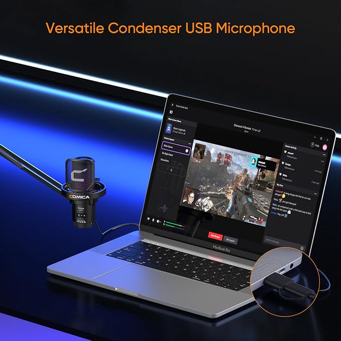 COMICA EJoy Uni USB Condenser Gaming - Image 2