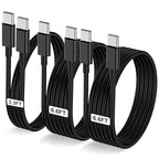 3-Pack Black 60W USB C to USB C Cable, Type C Fast Charging Cable by LOFPYE