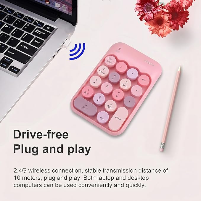 Lomiluskr Cute Wireless Number Keypad - Image 4