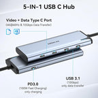 USB C to USB C Hub Dual Monitor, USBC Splitter - Image 2