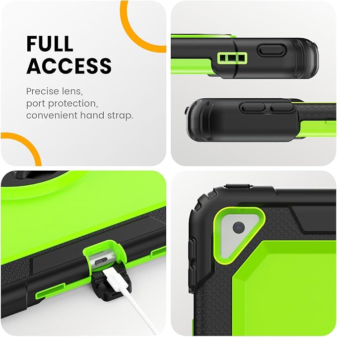 Timecity for iPad Air 3/ Pro 10.5 Inch Case, 360° Rotating Stand, Pencil Holder - Image 8