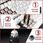RUNJRX Keyboard Lube Kit with Switch Opener, Keycap Puller, Switch Puller - Image 4