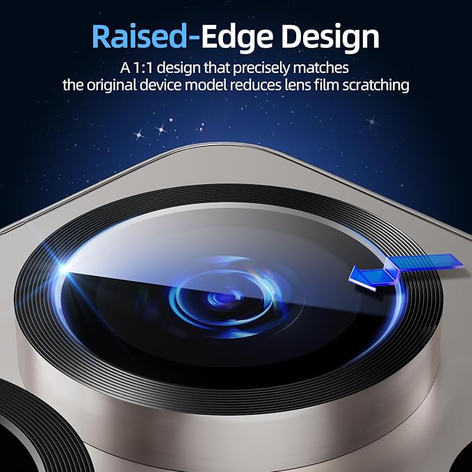 X-it Camera Lens Protector for Samsung S25 Ultra, 9H Tempered Glass, - Image 5