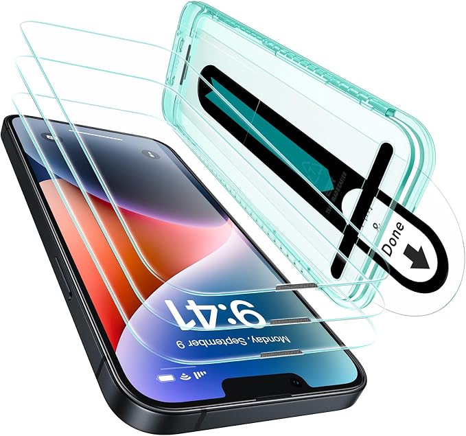 ESR 3 Pack for iPhone 16e/ iPhone 14/ iPhone 13/ iPhone 13 Pro Screen Protector by ESR