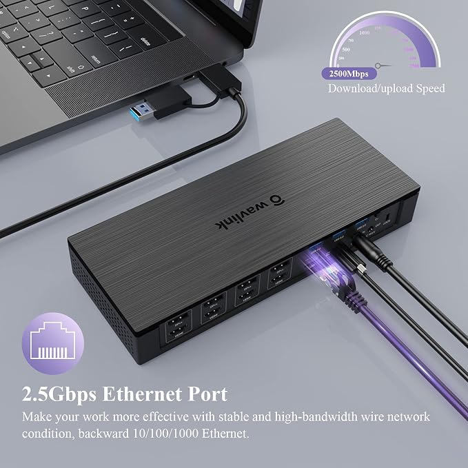 WAVLINK DisplayLink Laptop Docking Station - Image 6
