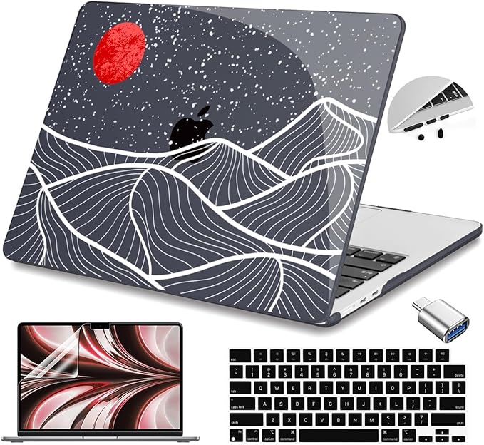 Teryeefi for M3 M2 M4 MacBook Air 13 inch Case 2025 2024 2023 2022 Release by Teryeefi