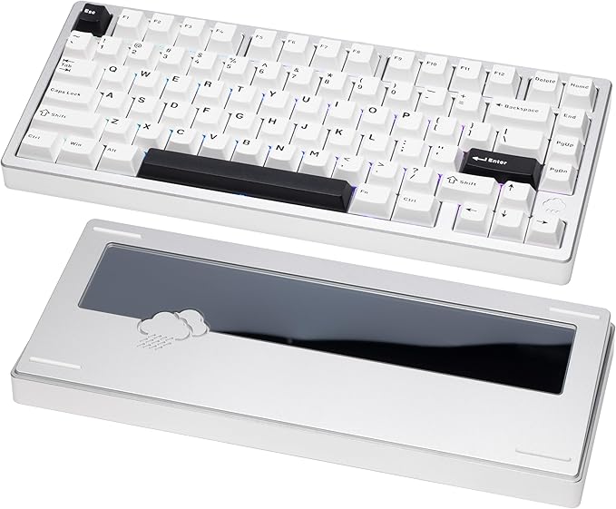 KEEBMONKEY WOBKEY Rainy 75 CNC Aluminum HMX/JWK/Cocoa Switches Triple-Mode by KEEBMONKEY