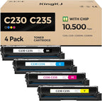 C230 C235 Toner Cartridge Set 4-Pack by KingKJInkToner