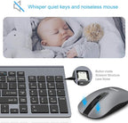 LeadsaiL Wireless Keyboard and Mouse Combo, Wireless USB Mouse and Computer - Image 2