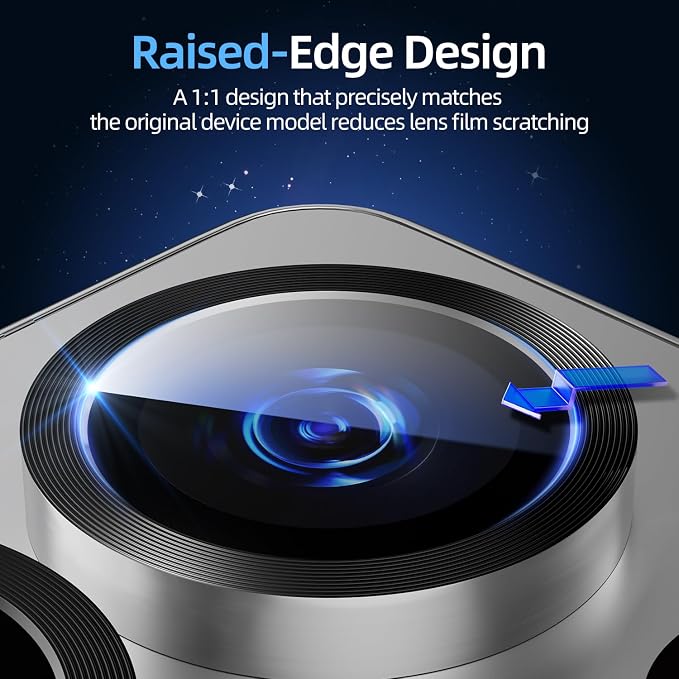 X-it Camera Lens Protector for Samsung S25 Ultra, 9H Tempered Glass, - Image 5